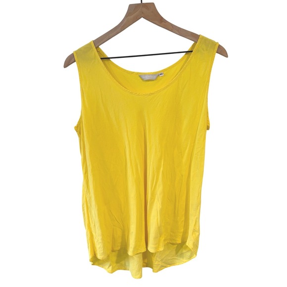 Jams World Tops - Jams World Tank Top Yellow Citrus Rayon Scoop Neck Sleeveless XL